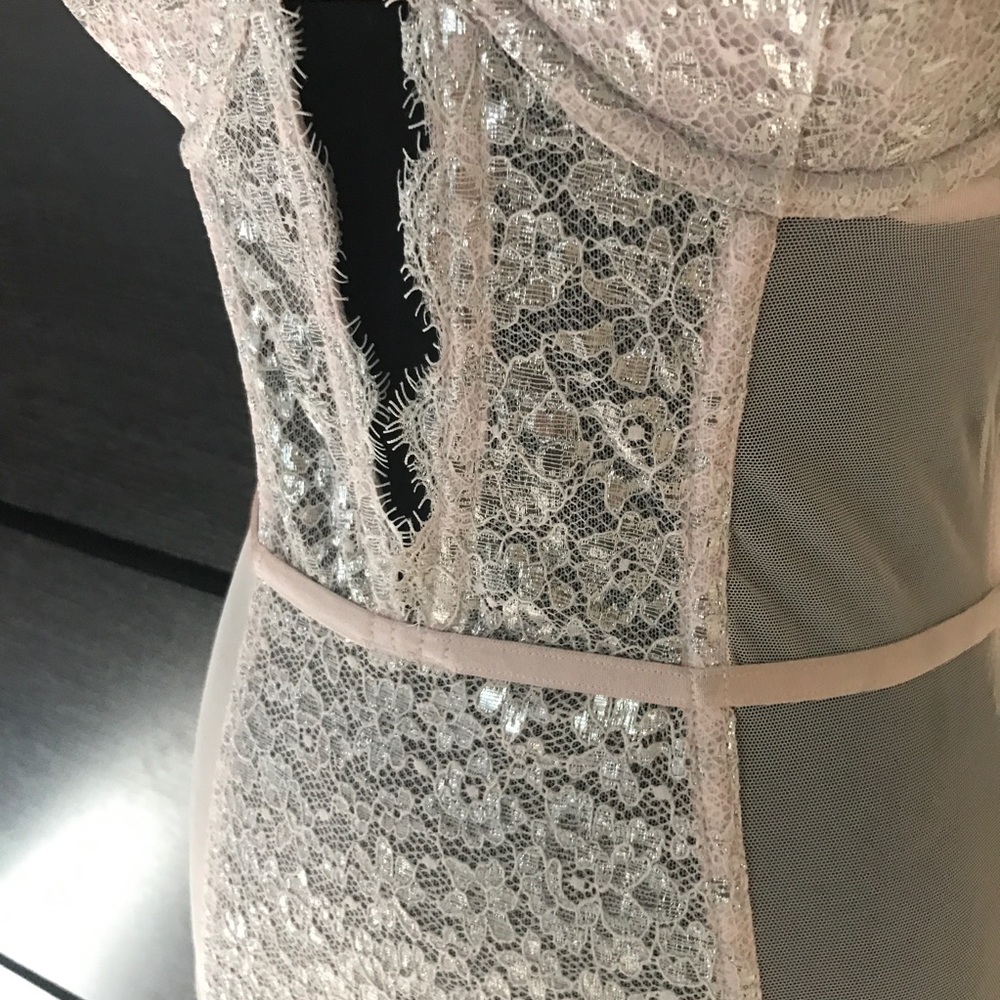 SOLD OUT VS  pink & metallic silver lingerie - Picture 3 of 8